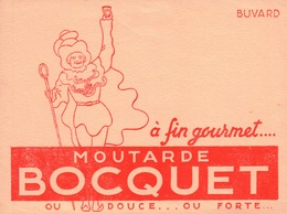 Ancien BUVARD Illustré Moutarde BOCQUET à YVETOT 76 - Moutardes