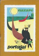 Vinheta Da Nazaré. Pesca. Barcos. Praia. Surf. Nazaré Vignette. Fishing. Boats. Beach. Surf. - Local Post Stamps