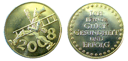 02555 GETTONE TOKEN JETON GOOD LUCK TOKEN ICH BRINCH GLUCK 2008 - Autres & Non Classés