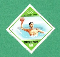 HUNGARY 1972 - Water Polo - Diamond Shape Stamp, Olympic Games Munchen 1972, Used - As Scan - Waterpolo