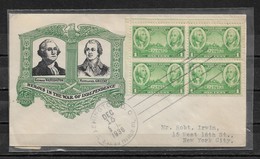 US Cachet Cover 1936 G. Washington & N. Greene,Heroes In War Of Independence,VF! - 1851-1940