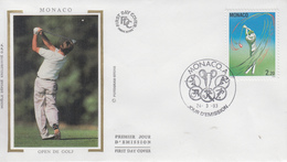 Enveloppe  FDC  1er Jour   MONACO   10éme   OPEN   De   GOLF   De   MONTE  CARLO    1993 - Golf