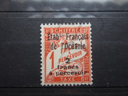 VEND BEAU TIMBRE TAXE D ' OCEANIE N° 8 , (X) !!! - Portomarken