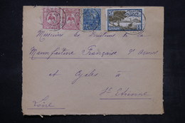 NOUVELLE CALÉDONIE - Enveloppe De Nouméa Pour St Etienne En 1929 , Affranchissement Plaisant - L 26748 - Brieven En Documenten