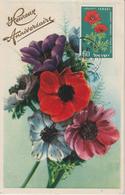 Israel Carte Maximum Fleurs 1959 Anémones 152 - Cartes-maximum