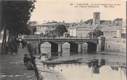 ¤¤  -   LANNION   -  Le Pont Sainte-Anne Et Vue Sur L'Eglise Saint-Jean      -  ¤¤ - Lannion
