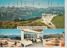 19 / 4 / 53  -   FLUMSERBERGE  ( ST. G )  RESTAURANT  MASCHGACHAM  - C P M - Flums