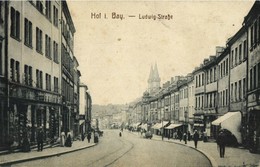 HOF (Saale) In Bayern, Ludwig Strasse (1920s) AK - Hof