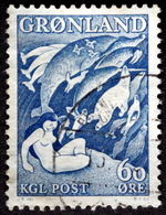 Greenland 1957  Legend.  MiNr.39   ( Lot B 1080 ) - Oblitérés