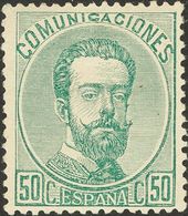 *126. 1872. 50 Cts Verde. Excelente Centraje. MAGNIFICO. Cert. COMEX. - Autres & Non Classés