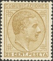 **194. 1878. 25 Cts Sepia. Excelente Centraje. MAGNIFICO. - Other & Unclassified