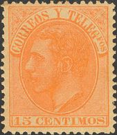 **210. 1882. 15 Cts Naranja. PIEZA DE LUJO. - Other & Unclassified