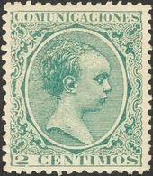 *213. 1889. 2 Cts Verde. Excelente Centraje. MAGNIFICO. - Other & Unclassified