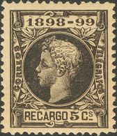 **240. 1898. 5 Cts Negro. Excelente Centraje. MAGNIFICO. - Autres & Non Classés