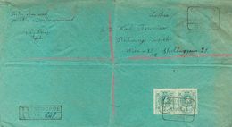 Sobre 275(3). 1923. 30 Cts Verde, Pareja. Certificado De SEGORBE (CASTELLON) A VIENA (AUSTRIA). En El Frente Manuscrito  - Other & Unclassified