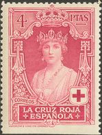 **336. 1926. 4 Pts Carmín Rosa. Variedad SIN DENTAR EL MARGEN INFERIOR. A EXAMINAR. - Other & Unclassified