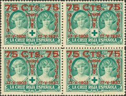 **373/87(4). 1927. Serie Completa, En Bloques De Cuatro. MAGNIFICA Y RARA, ESPECIALMENTE EN ESTA CALIDAD. Edifil 2019: + - Other & Unclassified