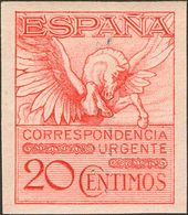 **454s. 1929. 20 Cts Rosa. SIN DENTAR. MAGNIFICO Y RARO. Edifil 2019: 325 Euros - Other & Unclassified