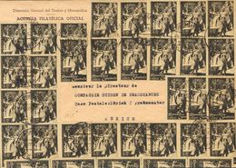 Sobre 773(59). 1938. 45 Cts Negro, Cincuenta Y Nueve Sellos. Carta Filatélica Dirigida A ZURICH (SUIZA), De La Agencia F - Autres & Non Classés