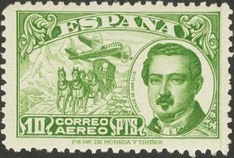 **990. 1945. 10 Pts Verde. MAGNIFICO. Edifil 2019: 40 Euros - Other & Unclassified