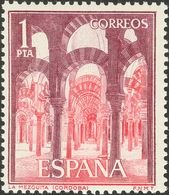 **1549. 1964. 1 Pts Rojo, Carmín Y Violeta. Variedad DENTADO DESPLAZADO Y FALTA COLOR CARMIN. MAGNIFICO Y RARO. - Autres & Non Classés