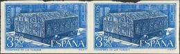 **1947s(2). 1969. 3'50 Pts Azul Y Negro, Pareja (la Mayoría De Ejemplares Conocidos Tienen El Corte Irregular). SIN DENT - Other & Unclassified