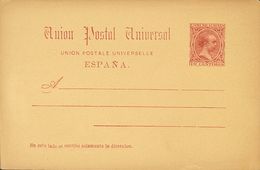 (*)EP21. 1889. 10 Cts Carmín Sobre Tarjeta Entero Postal. MAGNIFICA. Edifil 2019: 17 Euros - Other & Unclassified