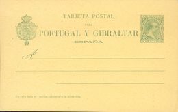 (*)EP34. 1892. 5 Cts Verde Sobre Tarjeta Entero Postal. MAGNIFICA. Edifil 2019: 19 Euros - Andere & Zonder Classificatie