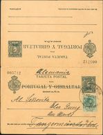 Sobre EP44. 1910. 5 Cts+5 Cts Verde Azul Sobre Tarjeta Entero Postal De Ida Y Vuelta, La Ida Circulada De VALENCIA A TAN - Andere & Zonder Classificatie