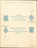 (*)EP59, EP60. 1925. 25 Cts Azul Sobre Tarjeta Entero Postal Y 25 Cts+25 Cts Azul Sobre Tarjeta Entero Postal (plancha), - Altri & Non Classificati