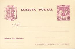 (*)EP81. 1937. 15 Cts Violeta Sobre Tarjeta Entero Postal. MAGNIFICA. Edifil 2019: 66 Euros - Sonstige & Ohne Zuordnung