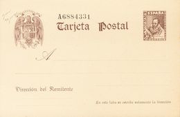 (*)EP86. 1938. 20 Cts Castaño Sobre Tarjeta Entero Postal. MAGNIFICA. Edifil 2019: 78 Euros - Altri & Non Classificati