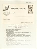 (*)EP88/89M. 1960. Serie Completa. IMPRESION EN NEGRO (dípticos Completos), Sobre Tarjetas Entero Postales. MAGNIFICAS.  - Autres & Non Classés