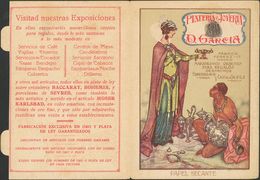 (*)EP492. 1925. 5 Cts Lila Sobre Tarjeta Entero Postal PLATERIA JOYERIA D.GARCIA (conservación Habitual). MAGNIFICA Y RA - Autres & Non Classés