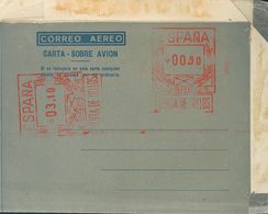 (*)AE23. 1948. 0'90 Pts + 3'10 Pts Sobre Aerograma Con Doble Franqueo. MAGNIFICO Y RARO. Edifil 2017: 238 Euros - Autres & Non Classés