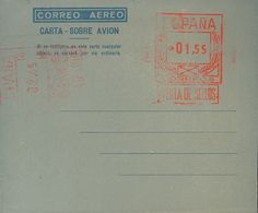 (*)AE27. 1948. 1'55 Pts + 2'45 Pts Sobre Aerograma Con Doble Franqueo. MAGNIFICO Y RARO. Edifil 2017: 227 Euros - Autres & Non Classés