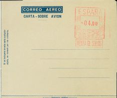 (*)EA61. 1956. 4 Pts Sobre Aerograma. Variedad ERROR "GARTA" EN LUGAR DE CARTA. MAGNIFICO Y MUY RARO. Edifil 2017: 415 E - Autres & Non Classés