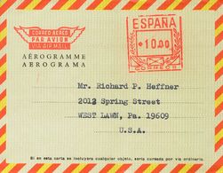 (*)AE104. 1967. 10 Pts Sobre Aerograma (Tipo III Sin Precio). Con La Dirección Inscrita Pero Sin Circular. MAGNIFICO. Ed - Altri & Non Classificati