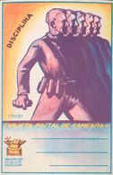 (*). 1937. Tarjeta Postal De Campaña De La AGRUPACION SOCIALISTA MADRILEÑA, DISCIPLINA. MAGNIFICA Y RARISIMA. - Autres & Non Classés