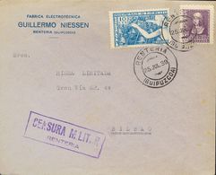 Sobre . (1939ca). Cuatro Cartas Con Diversos Franqueos, Tres De Ellas Con Membretes HISMA LTDA Y Una Dirigida A HISMA, E - Sonstige & Ohne Zuordnung