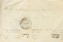 Sobre . 1937. Carta (con Texto) De CABO REGANA (BALEARES) A PALMA DE MALLORCA. Marca De Franquicia COMANDANCIA ARTILLERI - Other & Unclassified
