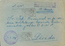 Sobre . 1939. SAN MARTIN DE MONCAYO A LERIDA. Marca De Franquicia ALCALDIA CONSTITUCIONAL / SAN MARTIN DE MONCAYO, En Vi - Autres & Non Classés