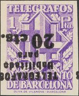 (*)17/19his. 1942. 10 Cts Sobre 11'25 Pts, 10 Cts Sobre 30 Cts Y 20 Cts Sobre 1 Pts. Variedad SOBRECARGA INVERTIDA Y SIN - Andere & Zonder Classificatie