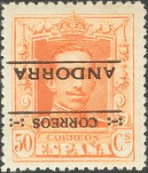 *6hi, 7hi, 9hi. 1928. 25 Cts Carmín, 30 Cts Castaño Y 50 Cts Naranja. SOBRECARGA INVERTIDA. MAGNIFICOS Y RAROS. Edifil 2 - Autres & Non Classés