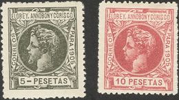 *19/34N. 1905. Serie Completa. Nº000,000. MAGNIFICA Y MUY RARA. Edifil 2018: 1.917,25 Euros - Andere & Zonder Classificatie