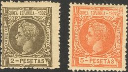 *1/8. 1902. Serie Completa (el Valor Clave Insignificante Puntito Claro). MAGNIFICA. Edifil 2019: 1.335 Euros - Other & Unclassified