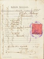 Sobre . 1898. 5 Cts Negro Sobre Rosa ARECIBO Sobre Documento De  MATRICULAS DE GANADO Caballar Fechado En Tanamá. MAGNIF - Other & Unclassified