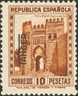 *NE7/8. 1937. 4 Pts Rosa Lila Y 10 Pts Castaño. NO EMITIDOS. MAGNIFICOS Y RAROS. Cert. COMEX. Edifil 2019: 840 Euros - Autres & Non Classés