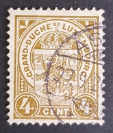 1907, Coat Of Arms, Grand Duche De Luxembourg, Used - 1907-24 Abzeichen