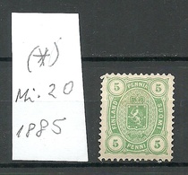 FINLAND FINNLAND 1885 Michel 20 (*) - Unused Stamps